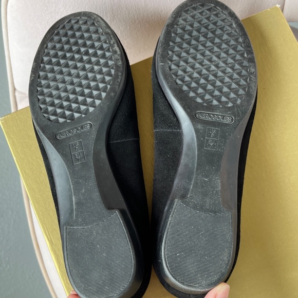 Aeorosoles 9M soft black flats, in suede with patent leather accents. - Picture 12 of 12